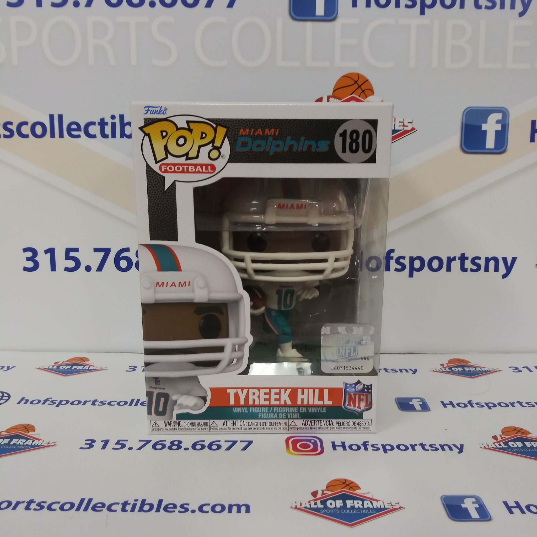 TYREEK HILL MIAMI DOLPHINS NFL FUNKO POP #180!