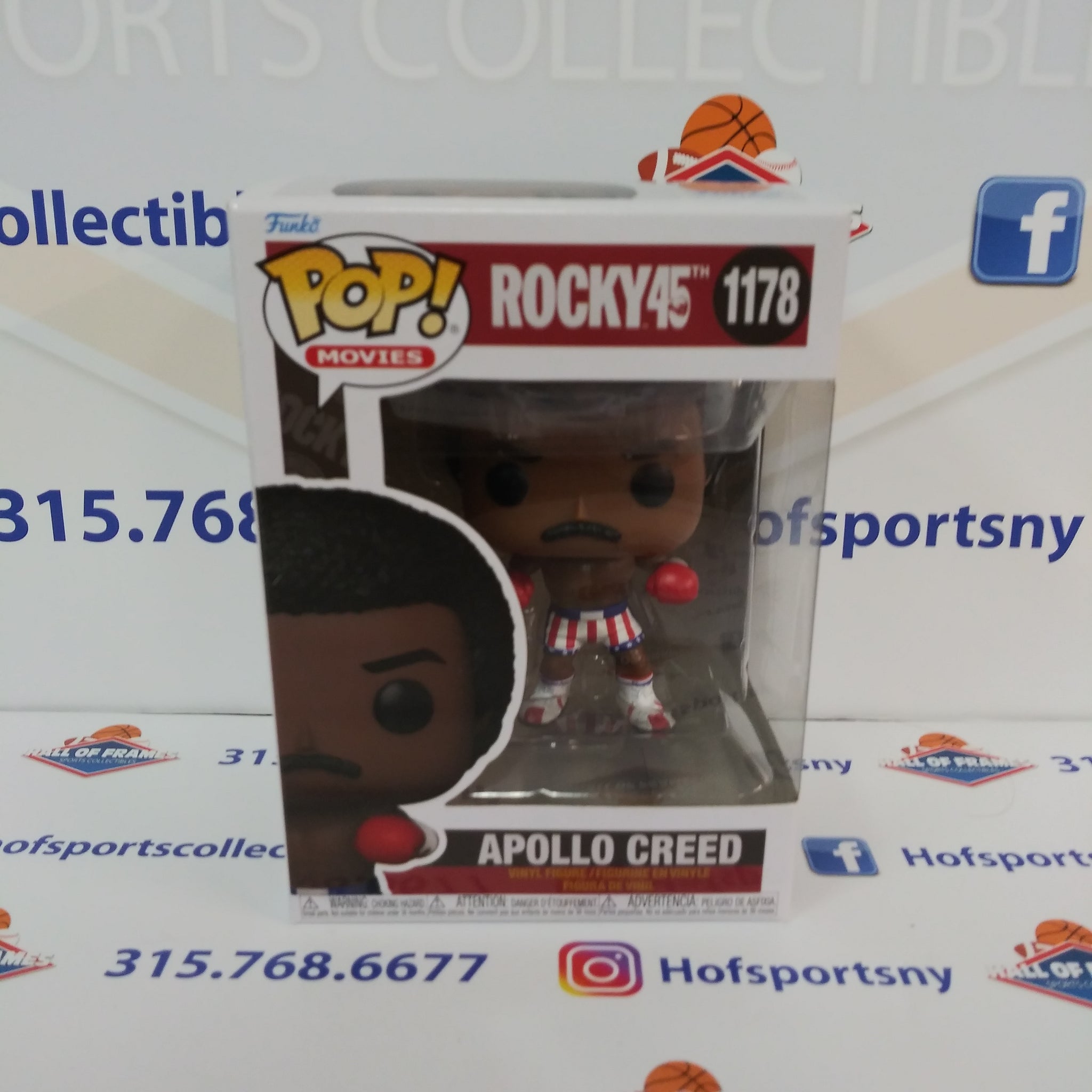 APOLLO CREED ROCKY 45TH ANNIVERSARY FUNKO POP MOVIES #1178!