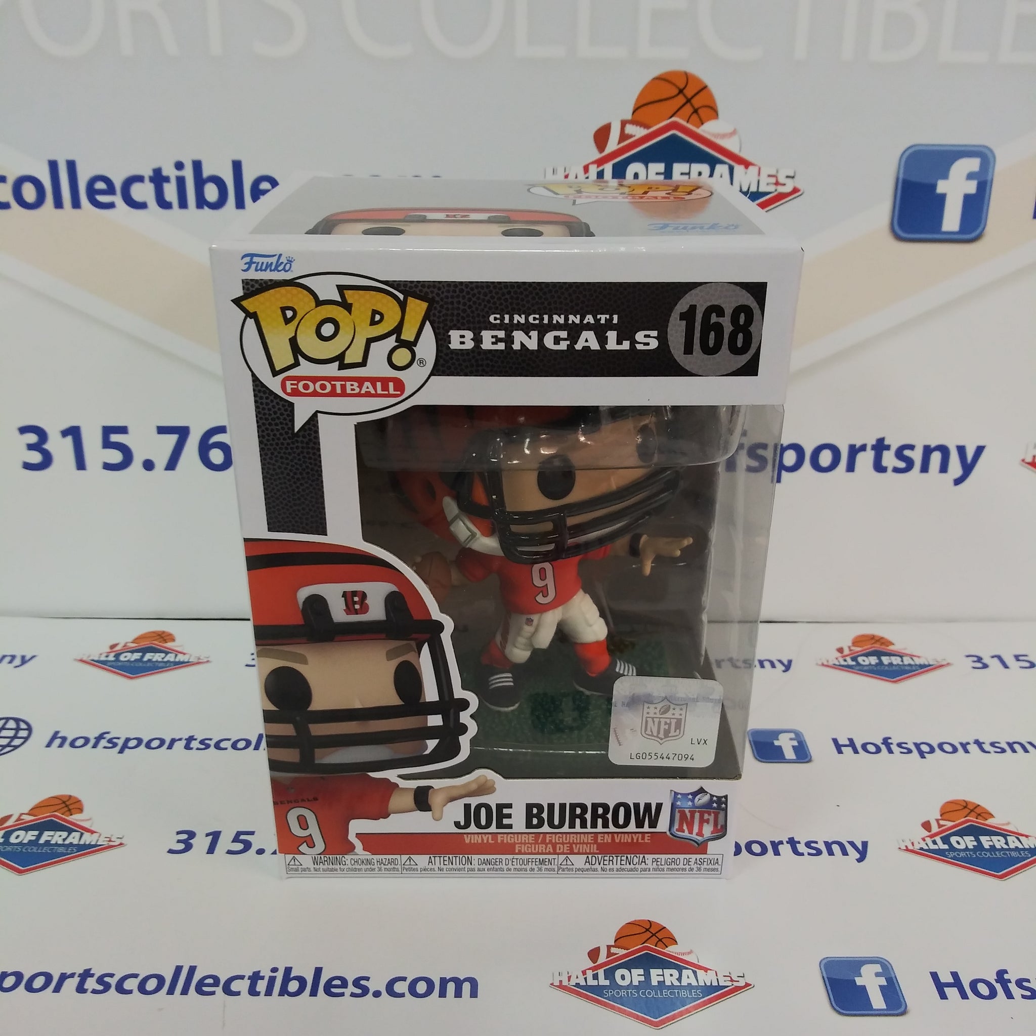 JOE BURROW CINCINNATI BENGALS NFL FUNKO POP #168!