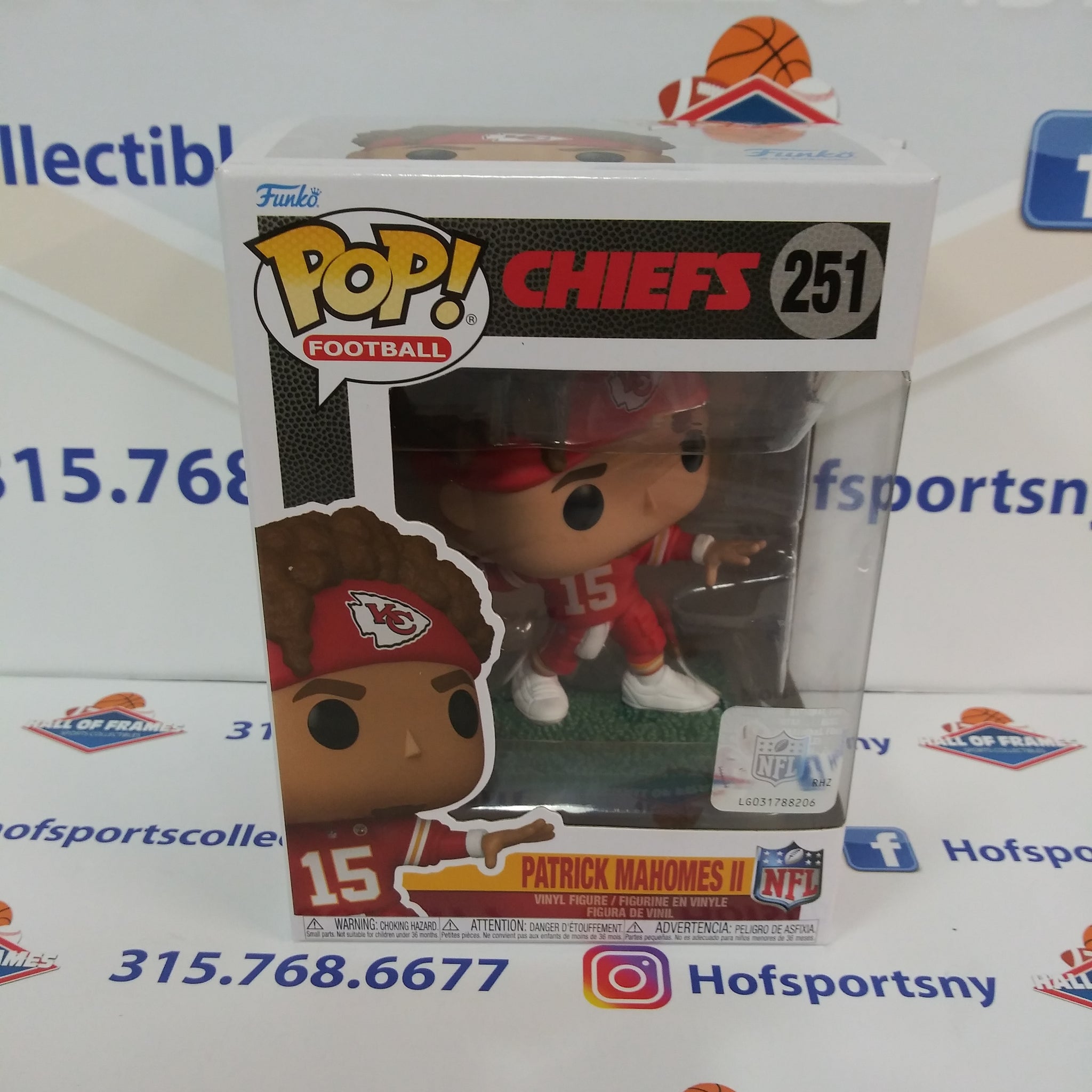 PATRICK MAHOMES KANSAS CITY CHIEFS NFL FUNKO POP #251!