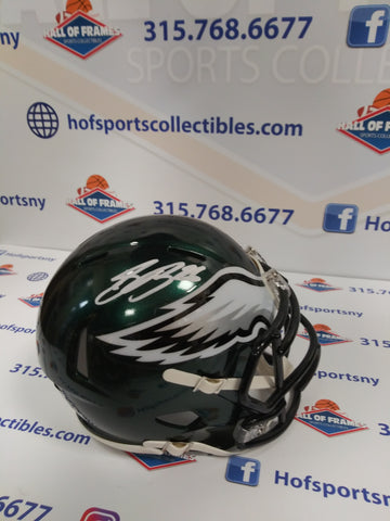 SAQUON BARKLEY SIGNED EAGLES SPEED MINI HELMET - BECKETT