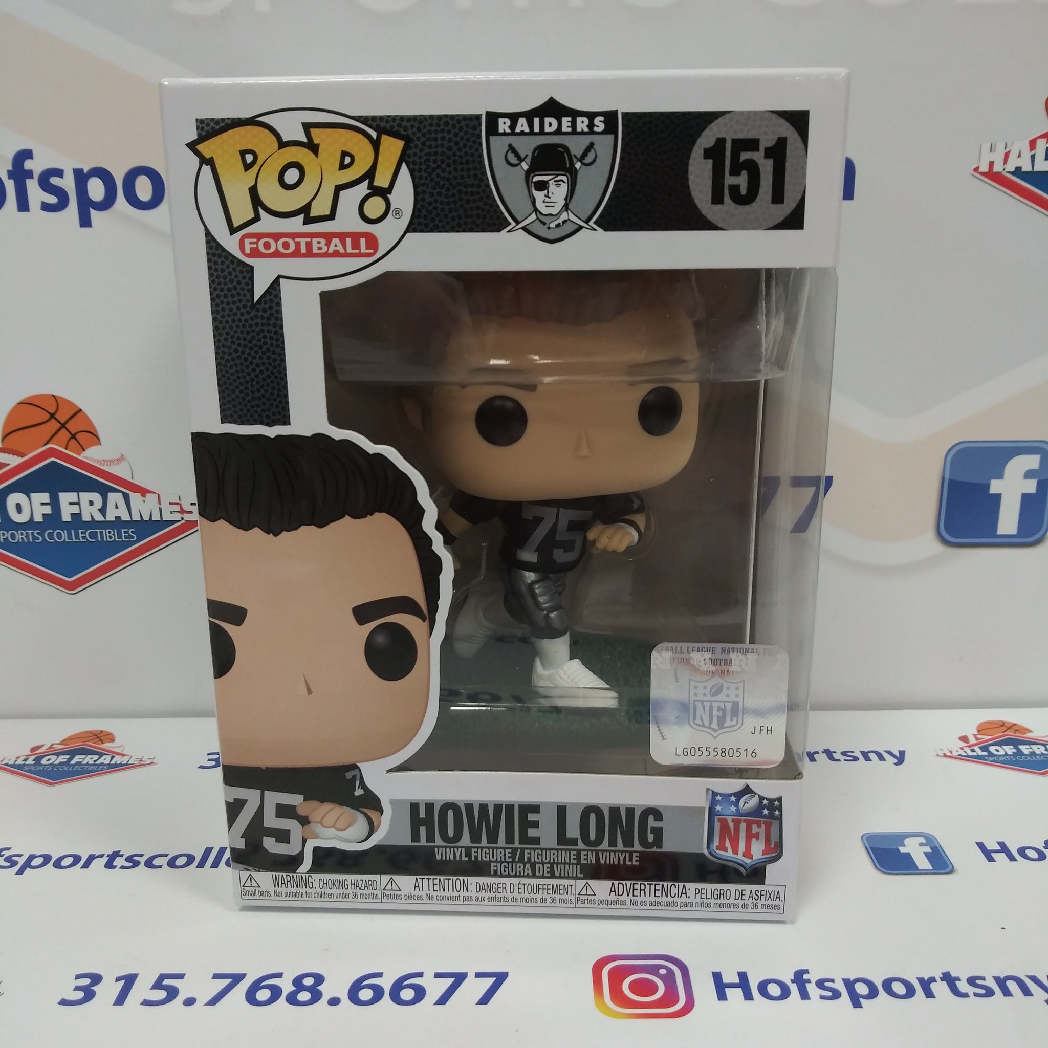 HOWIE LONG OAKLAND RAIDERS FUNKO POP NFL #151!