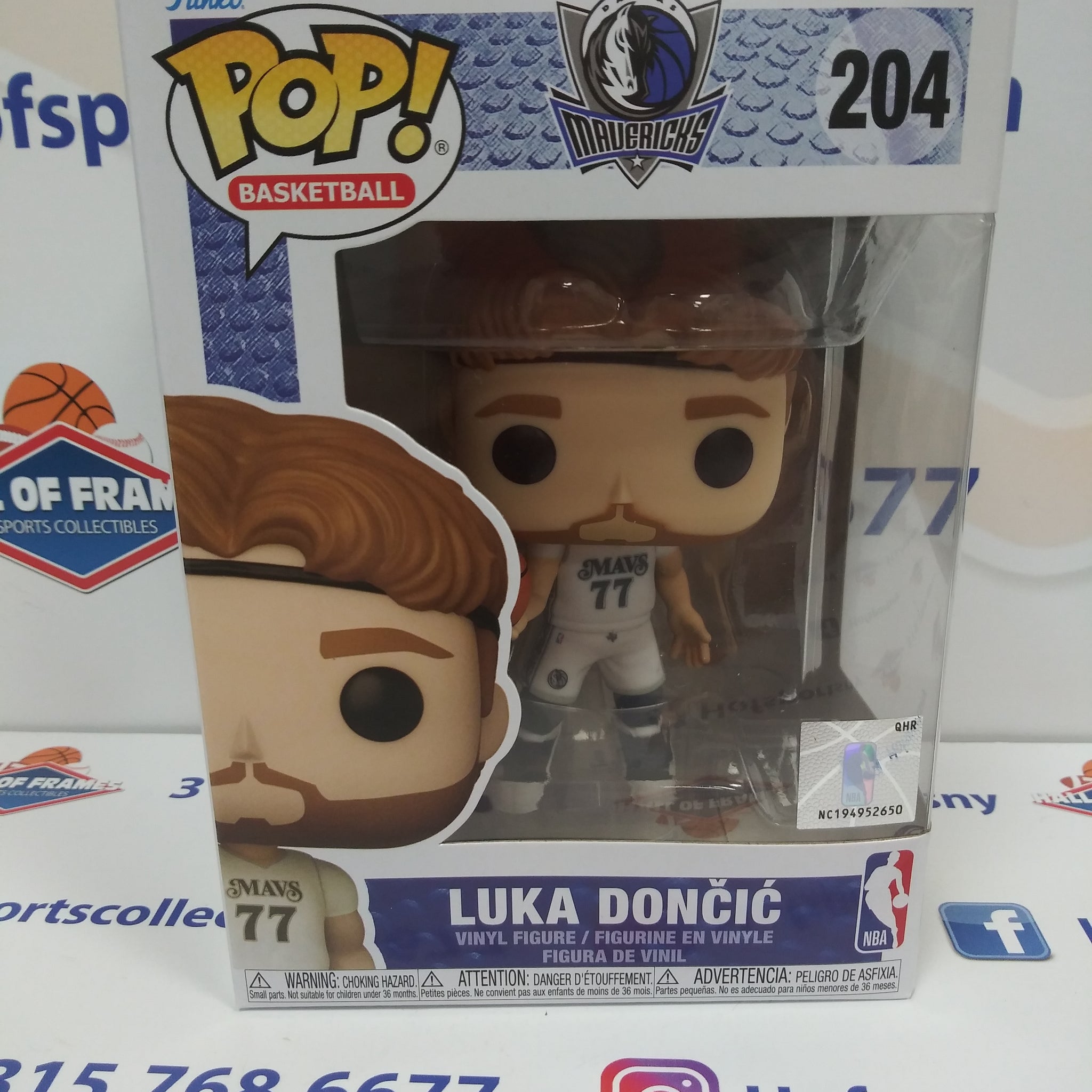 LUKA DONCIC DALLAS MAVERICKS FUNKO POP NBA #204!