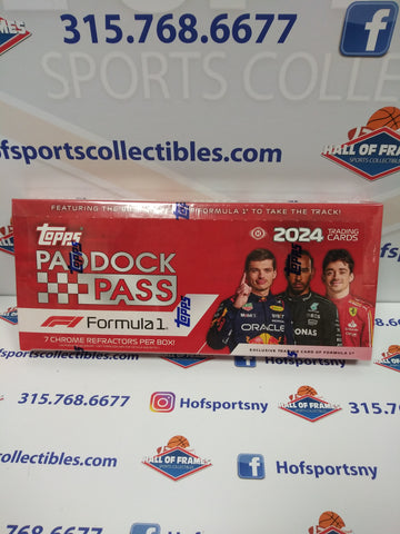 2024 TOPPS FORMULA 1 PADDOCK PASS HOBBY BOX! 1 CHROME CARD PER PACK!