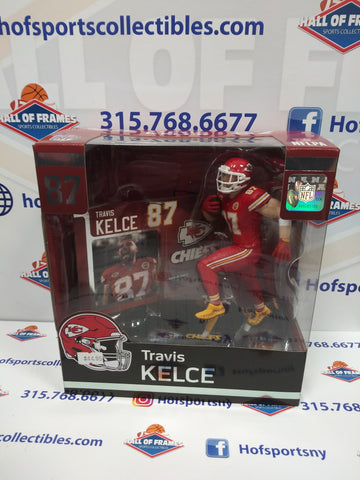 TRAVIS KELCE MCFARLANE SPORTSPICKS RED JERSEY LEGACY FIGURE!