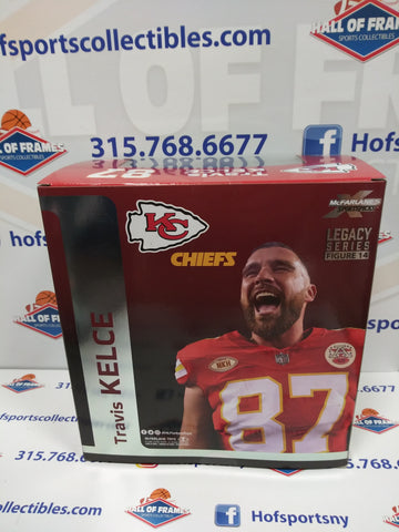 TRAVIS KELCE MCFARLANE SPORTSPICKS RED JERSEY LEGACY FIGURE!