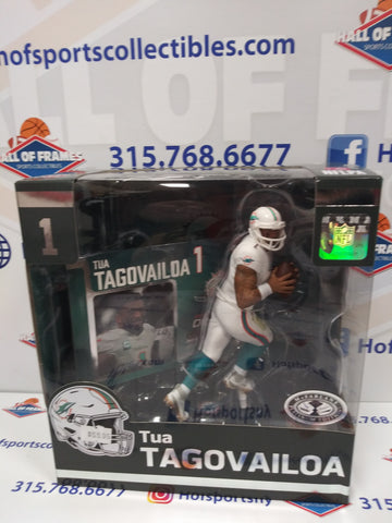 TUA TAGOVAILOA MCFARLANE SPORTSPICKS PLATINUM EDITION WHITE JERSEY SERIES 3 LEGACY FIGURE!