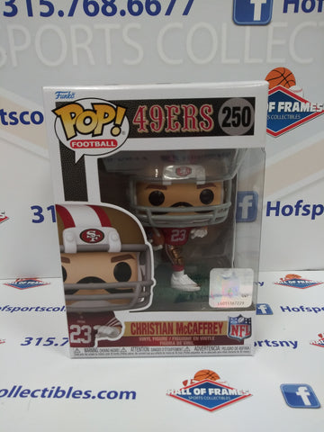 CHRISTIAN MCCAFFREY SAN FRANCISCO 49ERS NFL FUNKO POP #250!