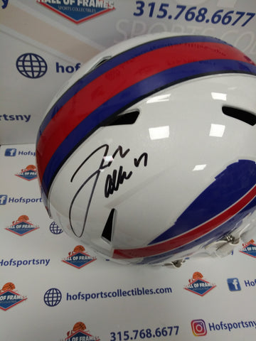 JOSH ALLEN SIGNED FULL SIZE REPLICA SPEED BILLS HELMET BECKETT