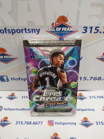 2023/24 TOPPS CHROME COSMIC BASKETBALL HOBBY BOX! LOOK FOR WEMBANYAMA AUTO'S!