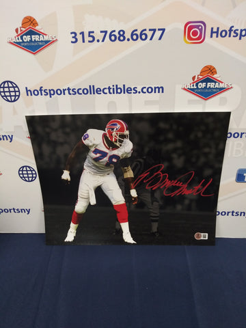 BRUCE SMITH SIGNED BUFFALO BILLS 11X14 SPOTLIGHT BECKETT COA