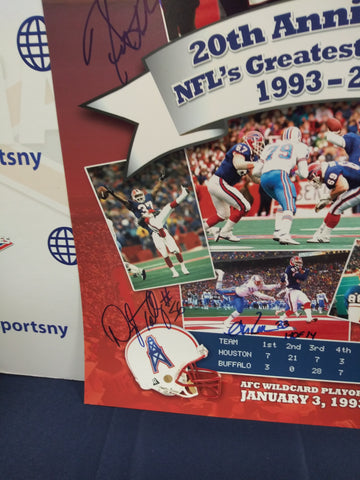 Buffalo Bills Greatest Comeback Ever Signed 16x20 Photo REICH, REED, SMTIH + MORE