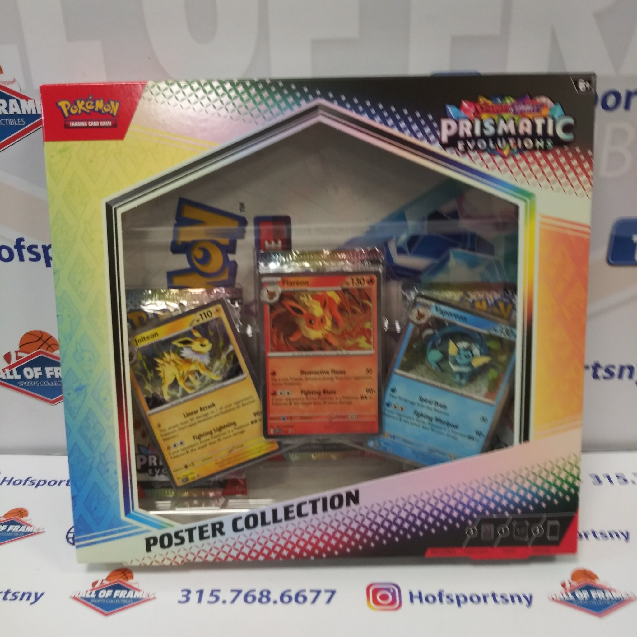 POKEMON PRISMATIC EVOLUTIONS POSTER COLLECTION BOX! 3 PACKS! POKEMON PRISMATIC EVOLUTIONS POSTER COLLECTION BOX! 3 PACKS!
