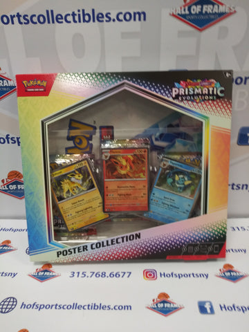 POKEMON PRISMATIC EVOLUTIONS POSTER COLLECTION BOX! 3 PACKS!