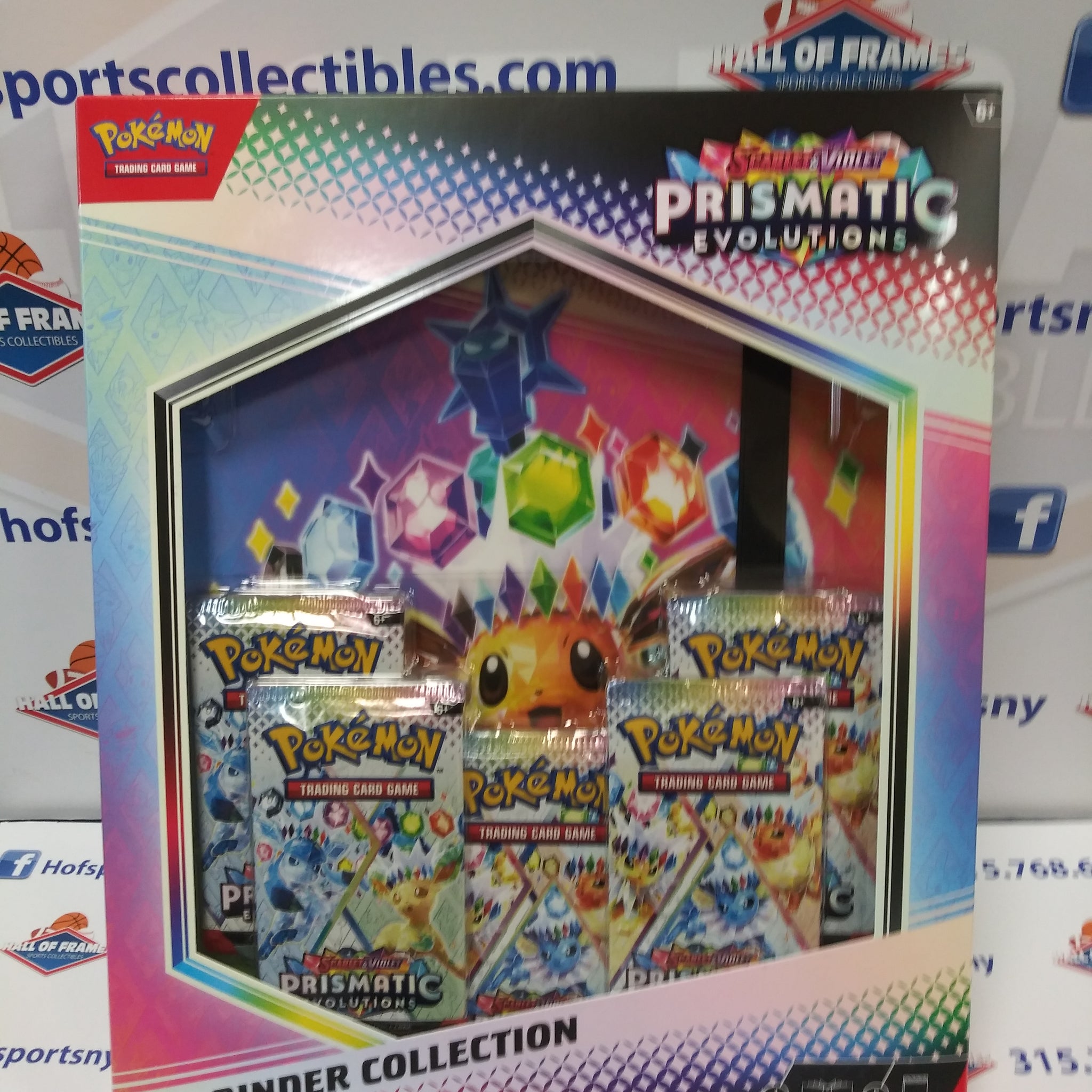 POKEMON PRISMATIC EVOLUTIONS BINDER COLLECTION! 5 PACKS!