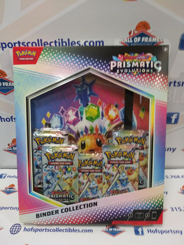 POKEMON PRISMATIC EVOLUTIONS BINDER COLLECTION! 5 PACKS!