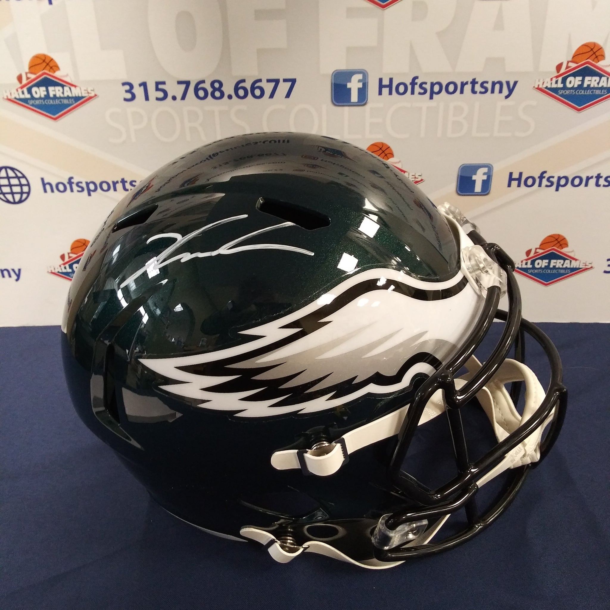 JALEN CARTER SIGNED EAGLES FULL SIZE SPEED REPLICA HELMET - BECKETT
