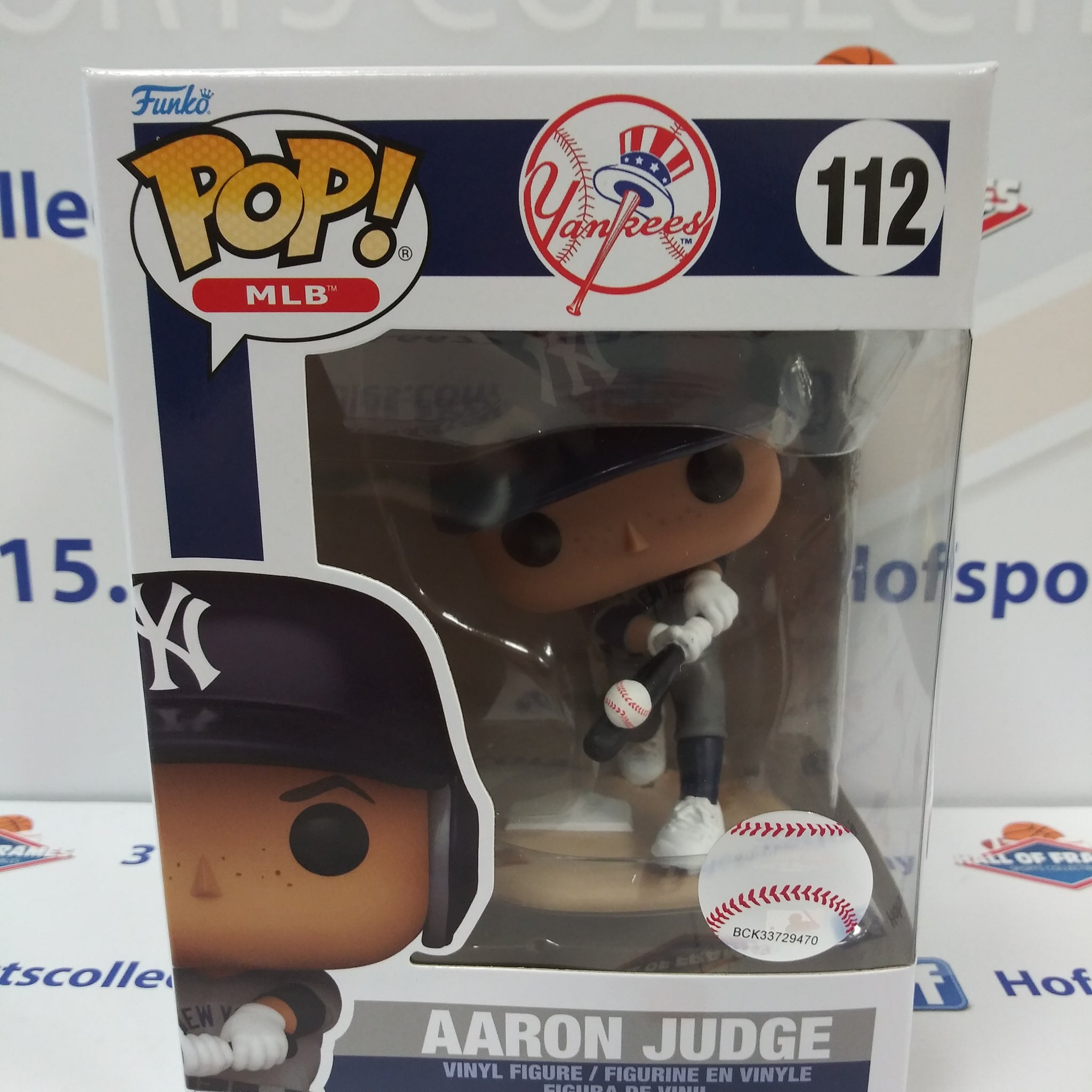 AARON JUDGE NEW YORK YANKEES AWAY UNIFORM MLB FUNKO POP #112!