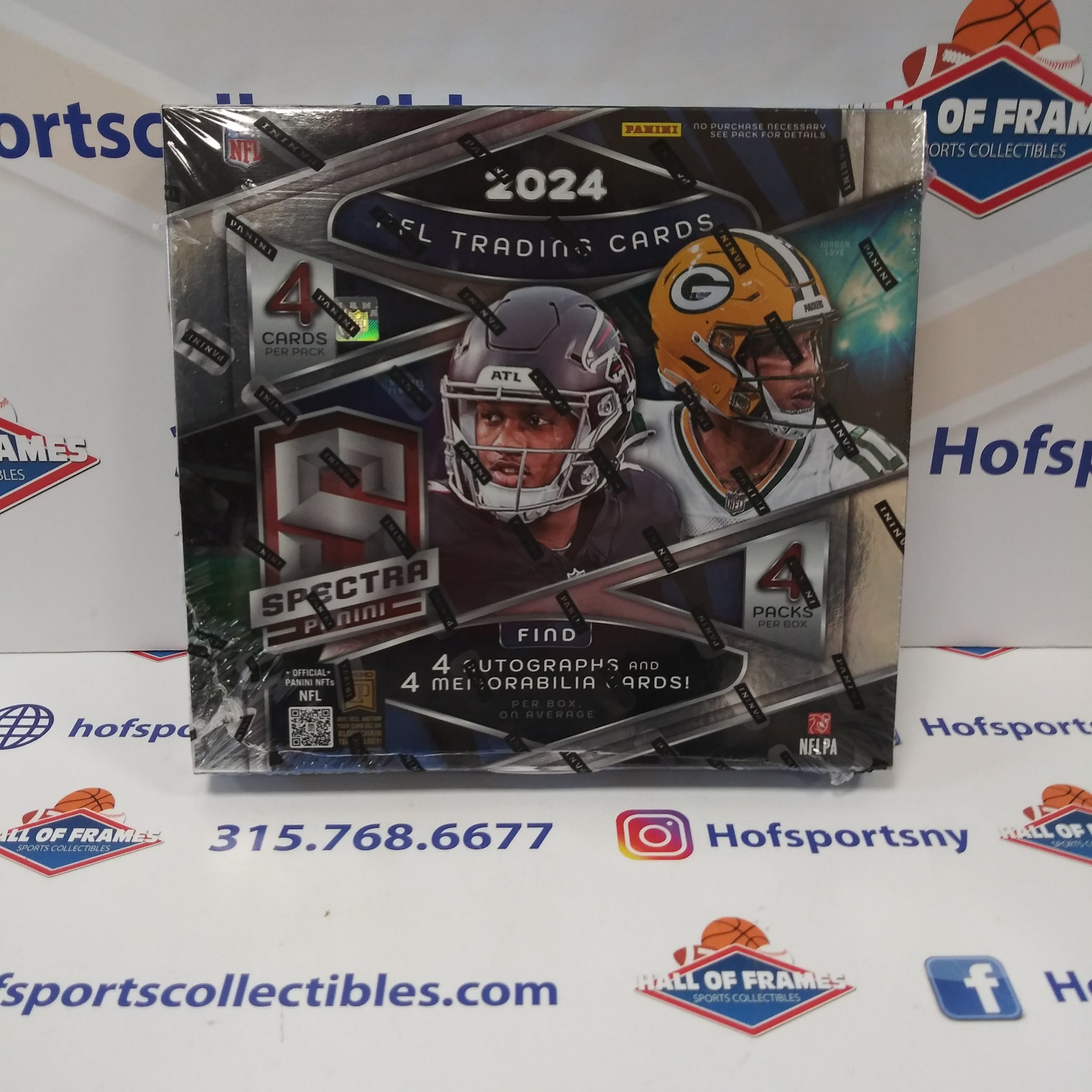 2024 PANINI SPECTRA NFL HOBBY BOX! 8 HITS PER BOX!