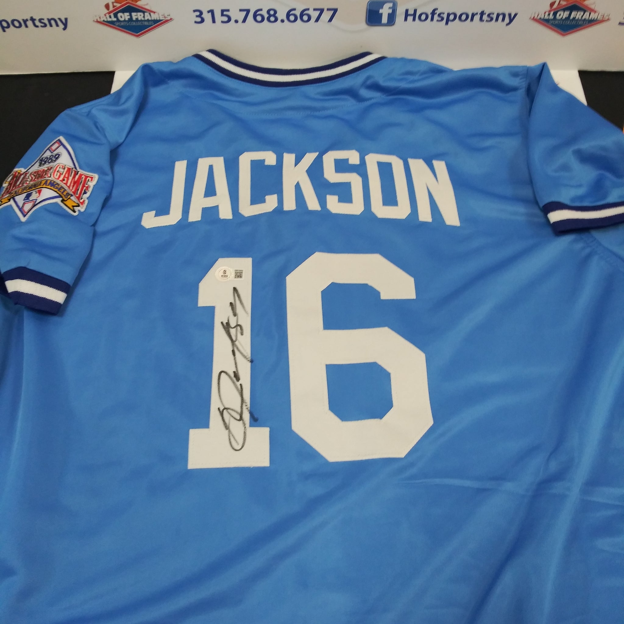 BO JACKSON SIGNED KC ROYALS ALL STAR CUSTOM JERSEY - BECKETT COA