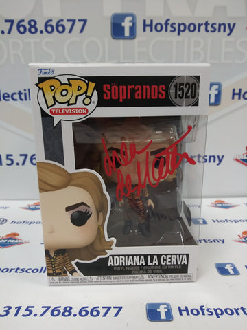 DREA DE MATTEO ADRIANA LA CERVA SIGNED FUNKO POP #1520 BECKETT COA!
