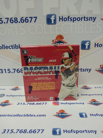 2025 TOPPS HERITAGE BASEBALL MEGA BOX! 17 PACKS!