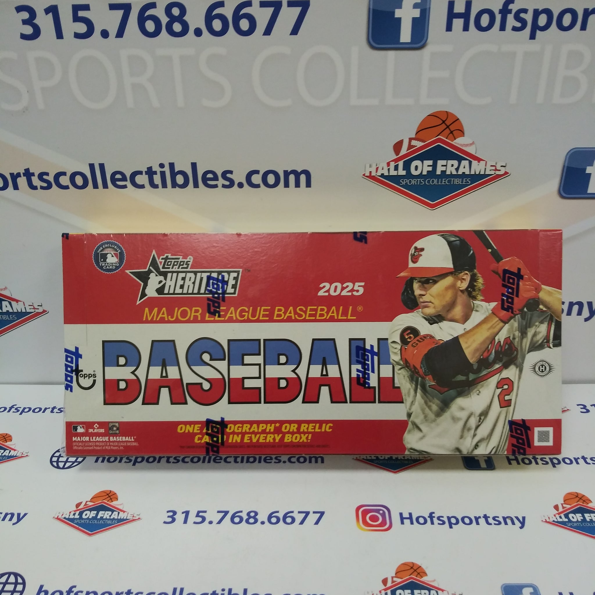 2025 TOPPS HERITAGE BASEBALL HOBBY BOX! 1 REAL ONE AUTO OR RELIC PER BOX!
