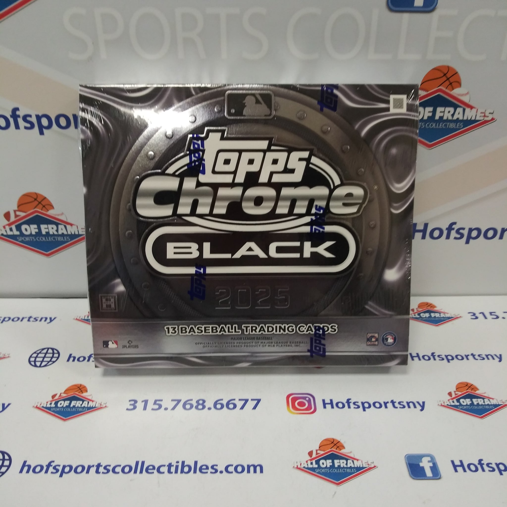2025 TOPPS CHROME BLACK BASEBALL HOBBY BOX! 1 AUTO PER BOX!