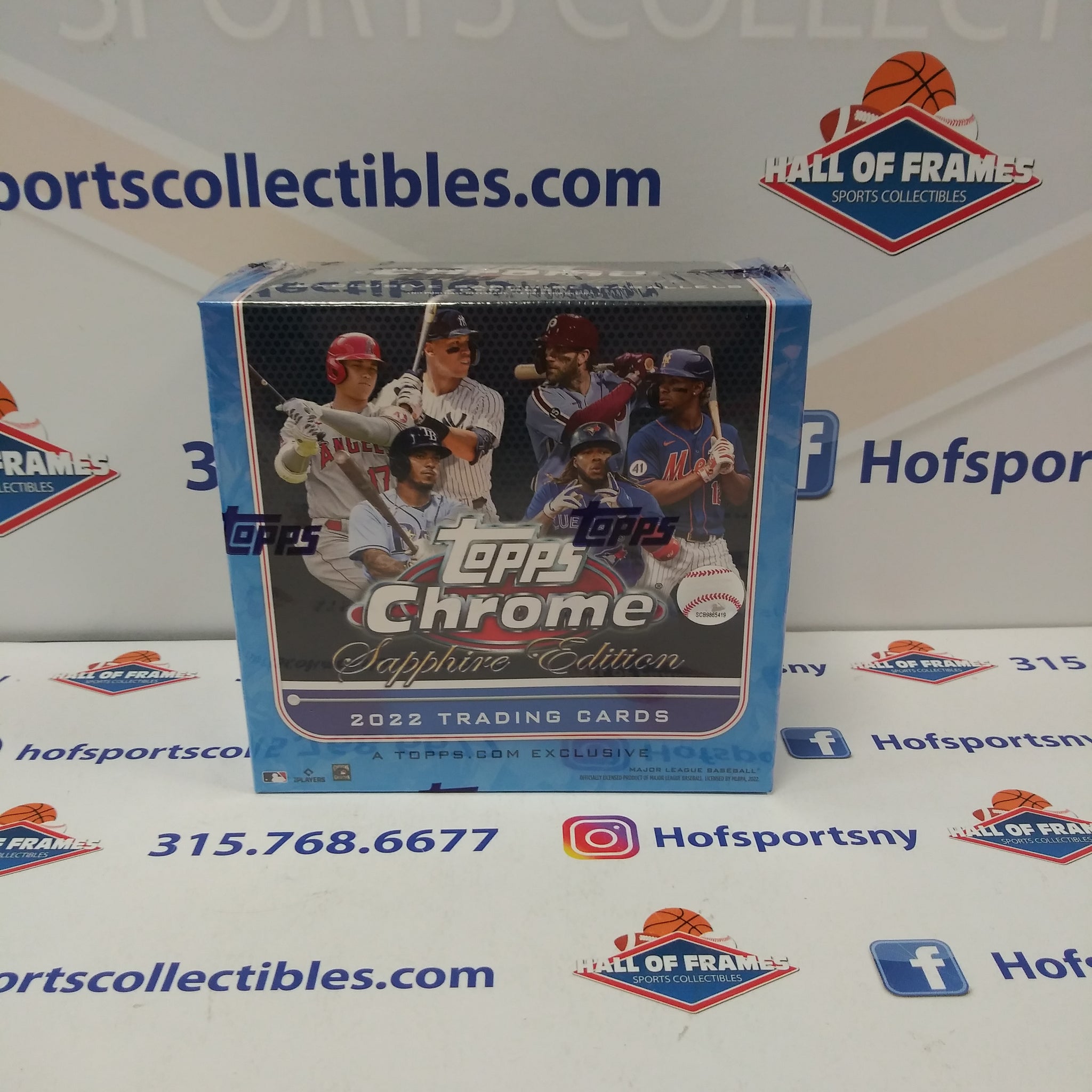 2022 TOPPS CHROME SAPPHIRE EDITION BASEBALL HOBBY BOX!