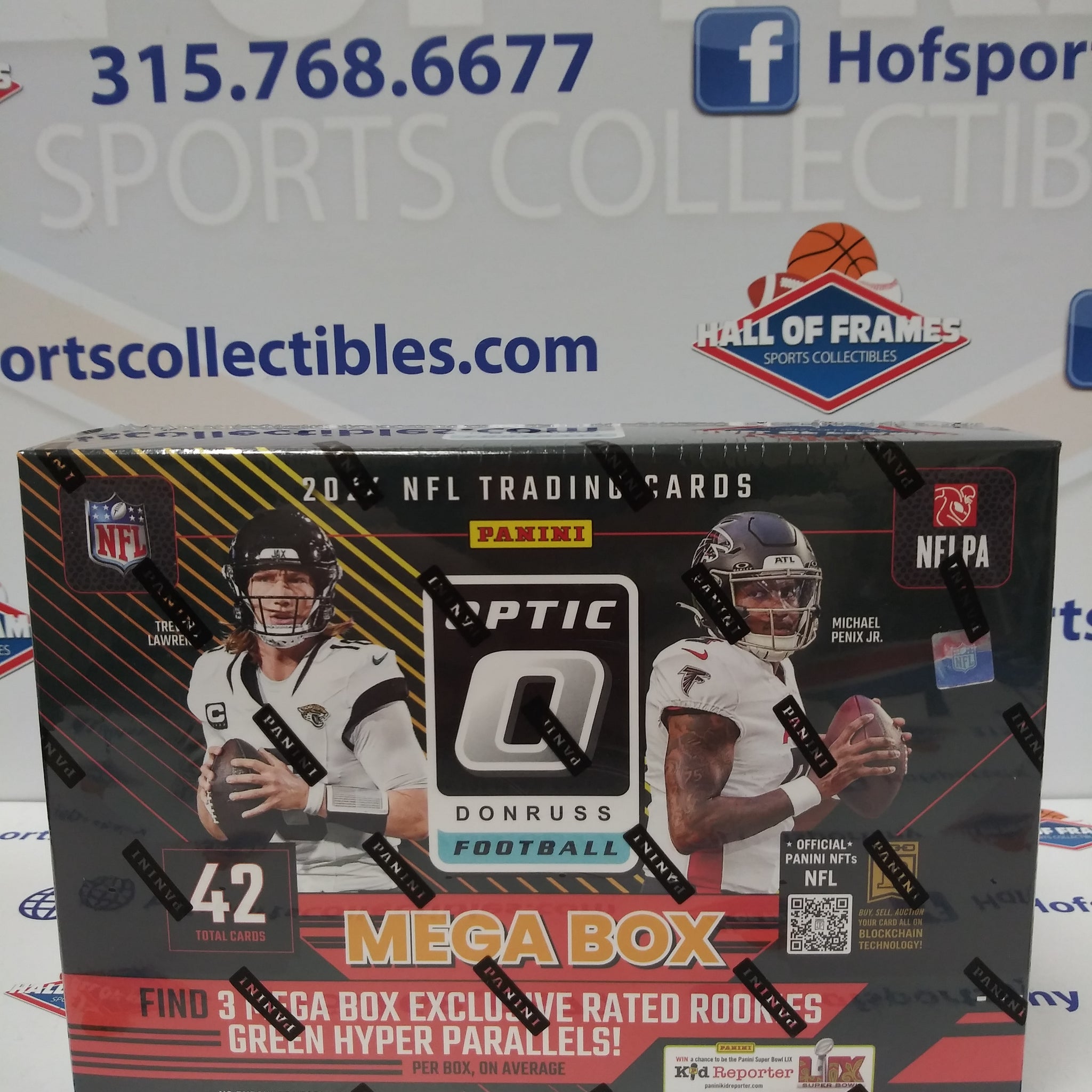 2024 PANINI DONRUSS OPTIC FOOTBALL MEGA BOX! GREEN HYPER RATED ROOKIES! DOWNTOWS! 1 AUTO OR RELIC!