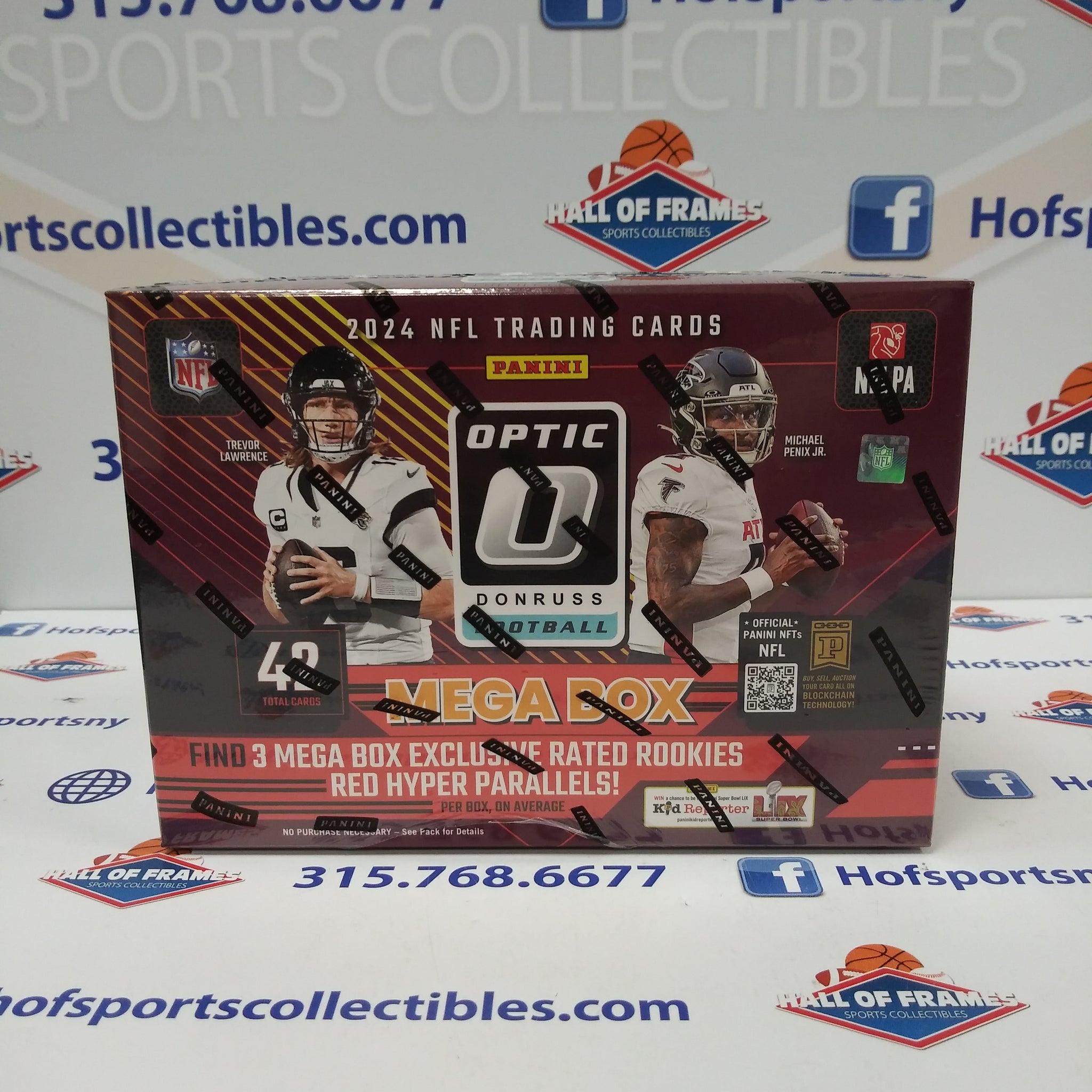 2024 PANINI DONRUSS OPTIC FOOTBALL HOBBY MEGA BOX! 1 AUTO OR MEM PER BOX! RED HYPER PARALLELS!