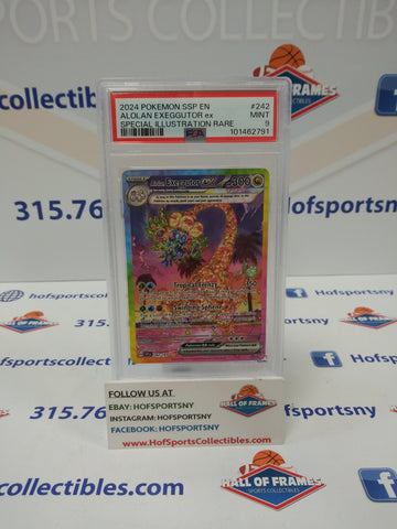 2024 POKEMON SURGING SPARKS ALOLAN EXEGGUTOR EX SIR #242 PSA 9 MINT!