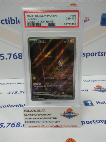 2024 POKEMON PALDEA EVOLVED BLITZLE ILLUSTRATION RARE #195 PSA 10 GEM MINT!