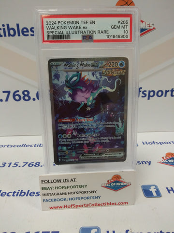2024 POKEMON TEMPORAL FORCES WALKING WAKE EX SIR #205 PSA 10 GEM MINT!