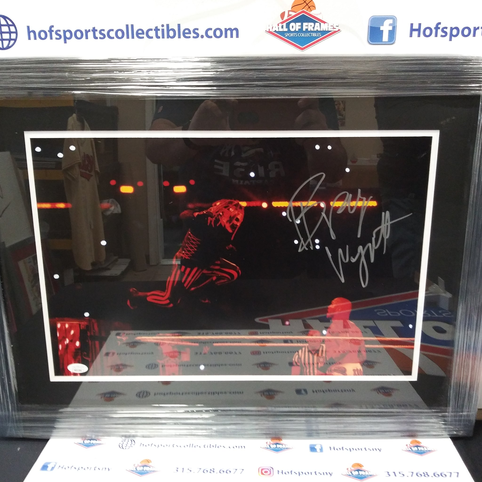BRAY WYATT SIGNED FRAMED 12X18 PHOTO - WWE - THE FIEND - JSA WITNESSED