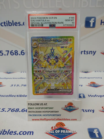 2024 POKEMON STELLAR CROWN GALVANTULA EX SIR #168 PSA 10 GEM MINT!