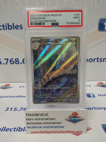 2023 POKEMON 151 DRAGONAIR ILLUSTRATION RARE #181 PSA 9 MINT!