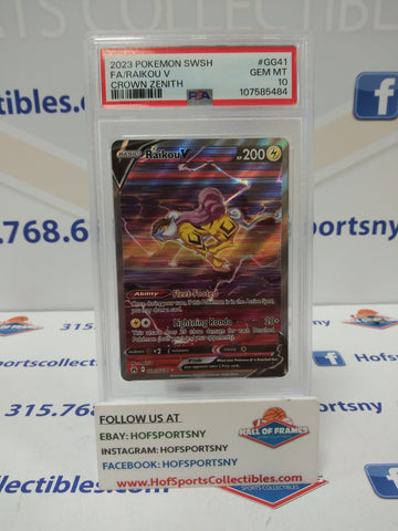 2023 POKEMON CROWN ZENITH RAIKOU V ALT ART #GG41 PSA 10 GEM MINT!