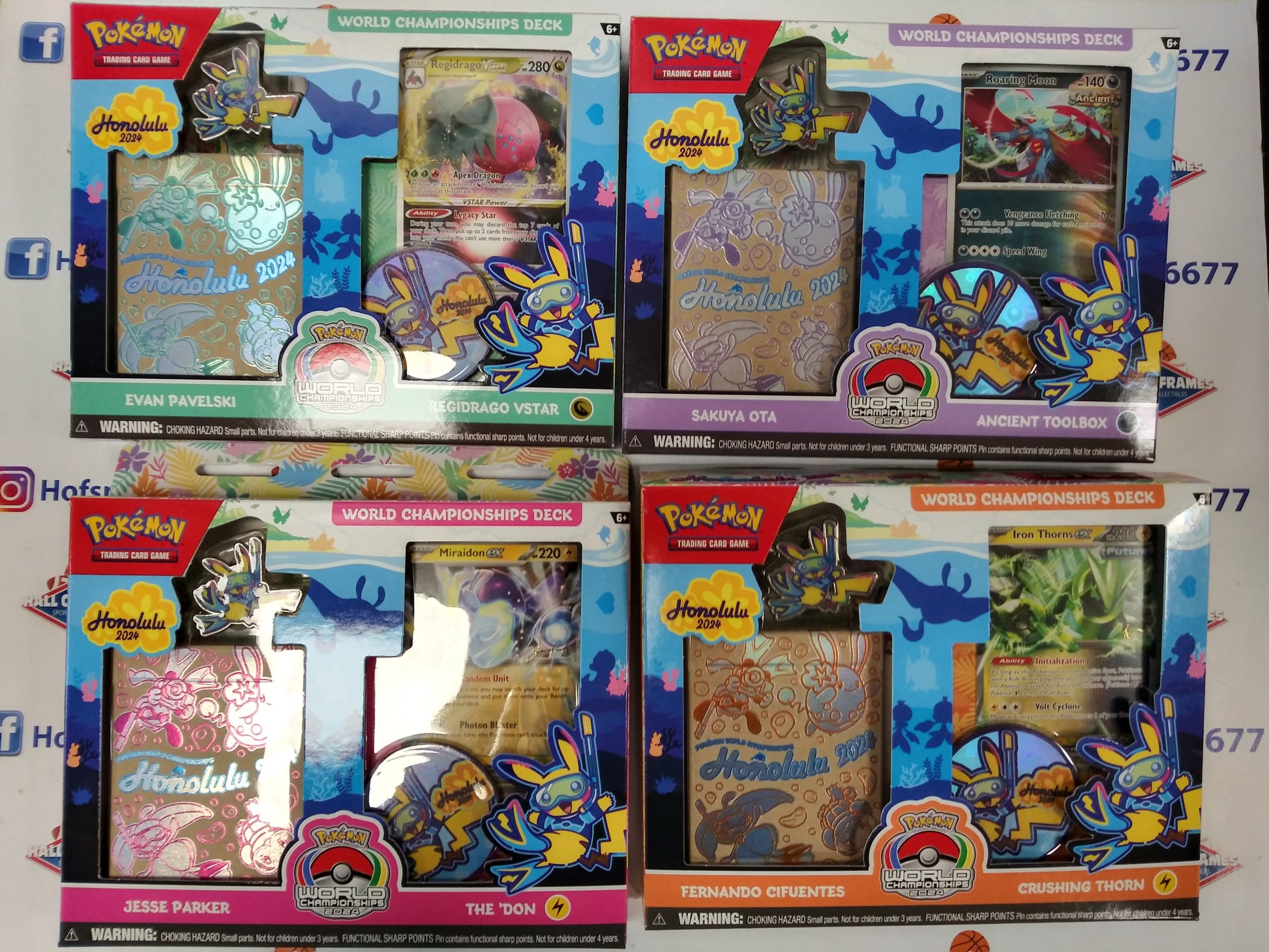 2024 POKEMON HONOLULU WORLD CHAMPIONSHIPS DECKS! SET OF ALL 4 DECKS! 2024 POKEMON HONOLULU WORLD CHAMPIONSHIPS DECKS! SET OF ALL 4 DECKS!