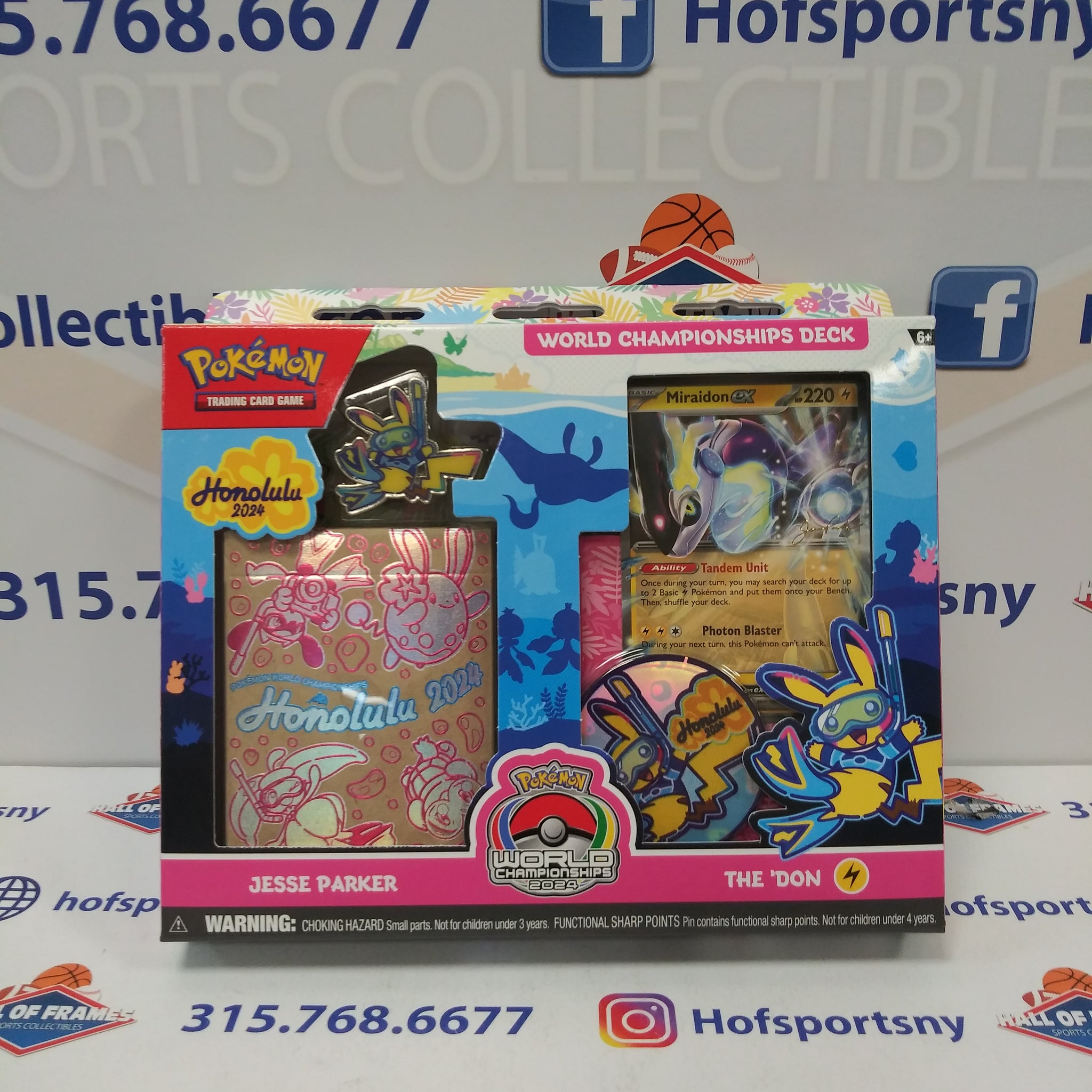 2024 POKEMON HONOLULU WORLD CHAMPIONSHIPS DECK JESSE PARKER THE 'DON! MIRAIDON EX!
