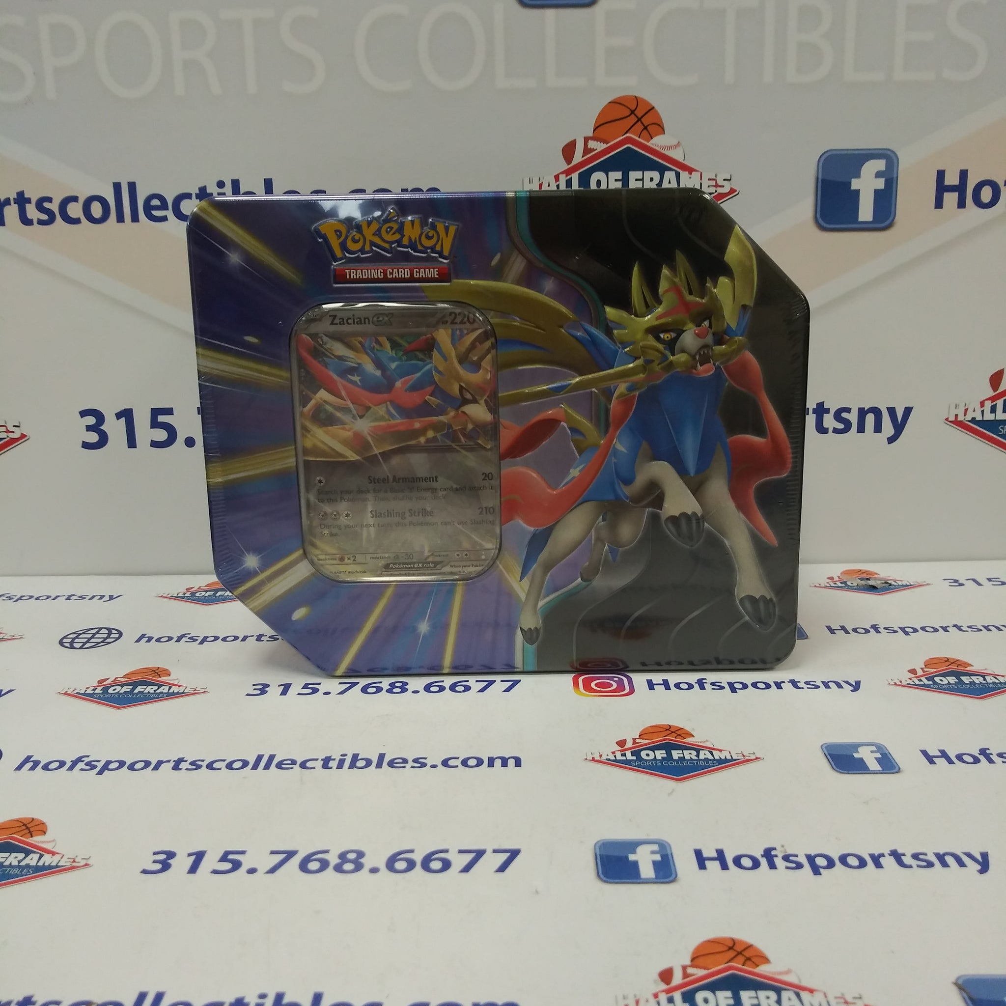 2025 POKEMON ZACIAN EX SUMMER TIN! 5 PACKS!