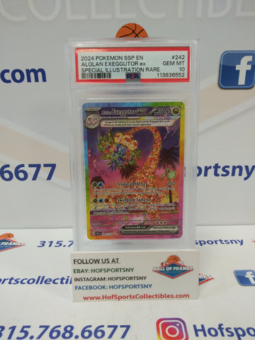 2024 POKEMON ALOLAN EXEGGUTOR EX SIR #242 PSA 10!