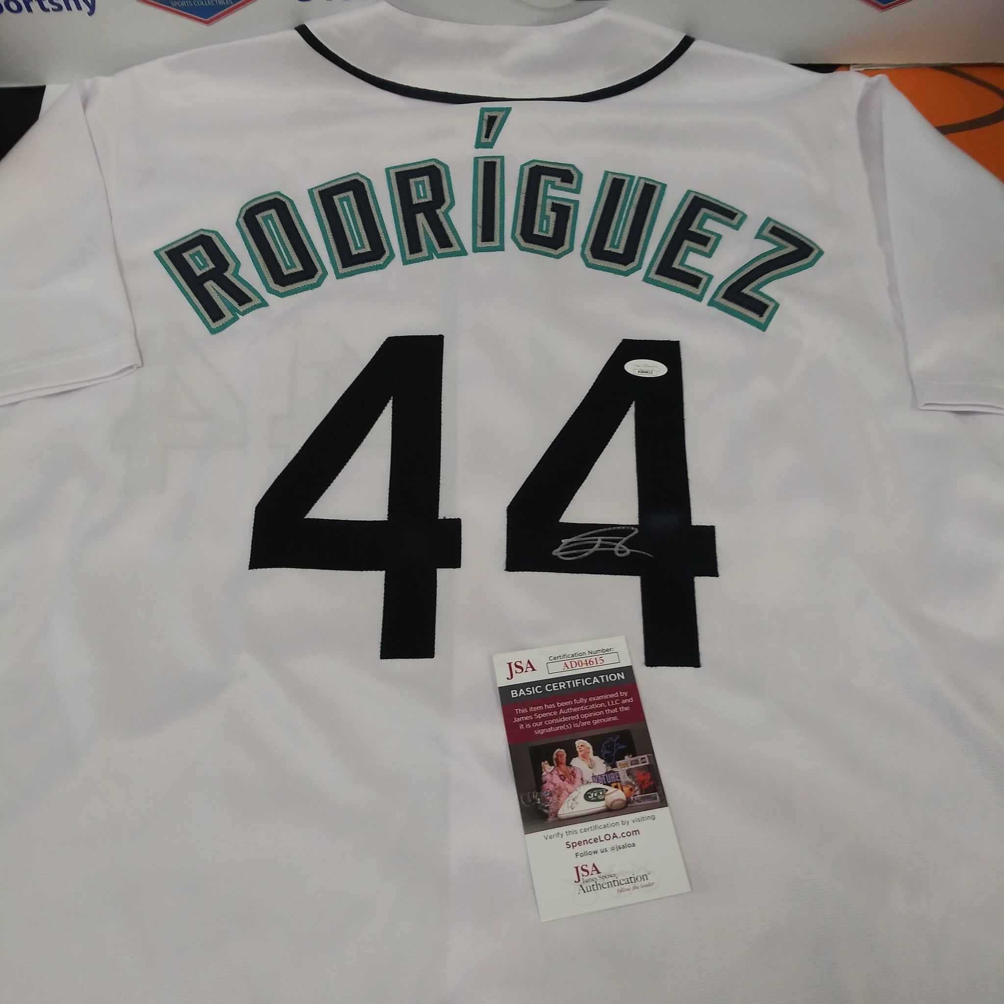 JULIO RODRIGUEZ SIGNED WHITE CUSTOM MARINERS JERSEY - JSA COA