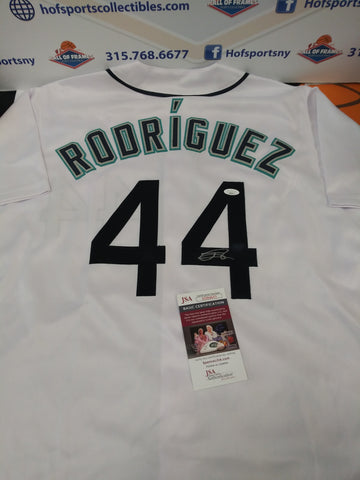 JULIO RODRIGUEZ SIGNED WHITE CUSTOM MARINERS JERSEY - JSA COA