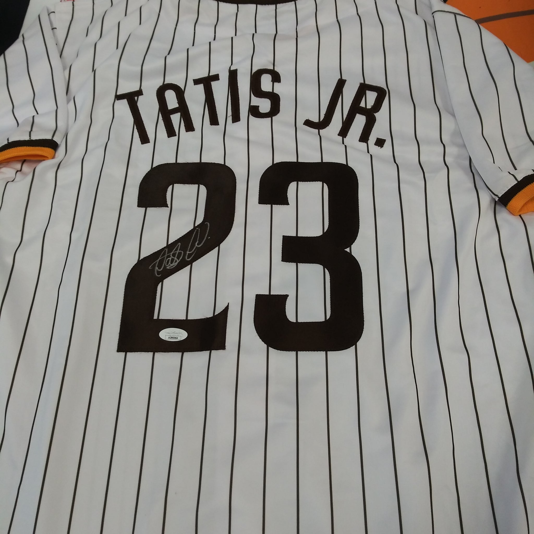 FERNANDO TATIS JR SIGNED PADRES CUSTOM WHITE JERSEY - JSA COA