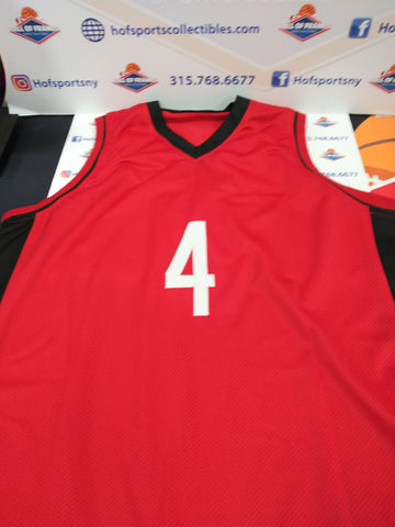 JALEN GREEN SIGNED ROCKETS RED CUSTOM JERSEY - JSA COA
