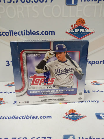 2025 TOPPS SERIES 2 BASEBALL HOBBY JUMBO BOX! 3 HITS!