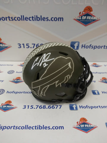 CURTIS SAMUEL BUFFALO BILLS STS AUTOGRAPHED MINI HELMET! HOF COA!