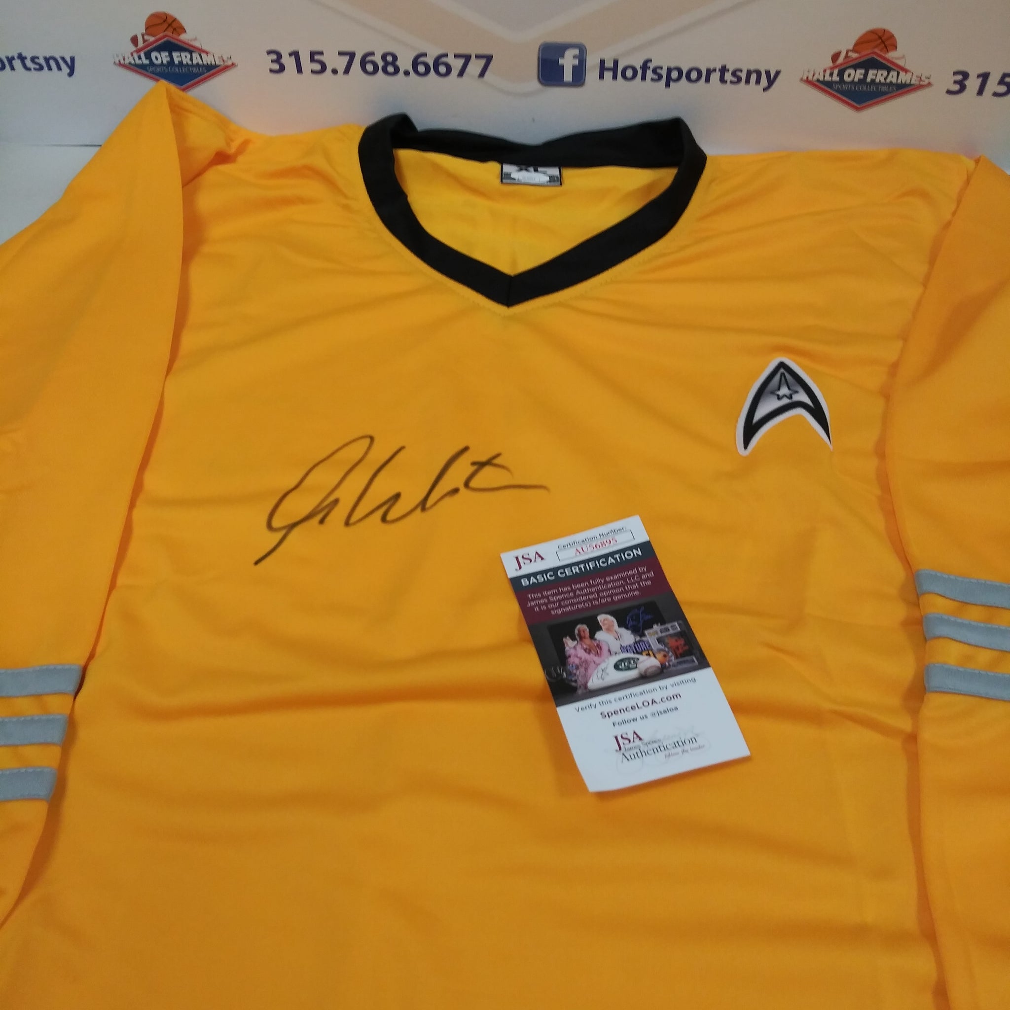 WLLIAM SHATNER SIGNED STAR TREK CAPTAIN KIRK SHIRT / UNIFORM- JSA COA