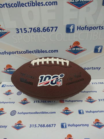 DEVIN SINGLETARY SIGNED 100 REPLICA DUKE NFL FOOTBALL  INSC MOTOR